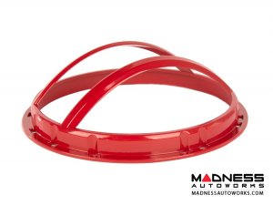 Jeep Wrangler JK Elite Pivotal Headlight Euro Guard Kit - Red